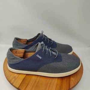 Olukai Nohea Moku Boat Shoes- Mens- Size 11- Gray- Slip On- Sneakers